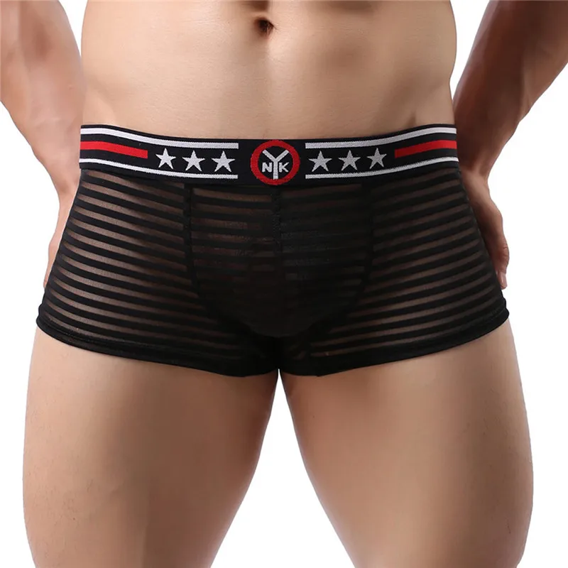 red boxers 2PCS/Lot Men Boxers Sexy Underwear Homme Small Open Hole Front Men Boxers Sexy Comfort Male Underpants Trunks Men Shorts Panties trunk underwear