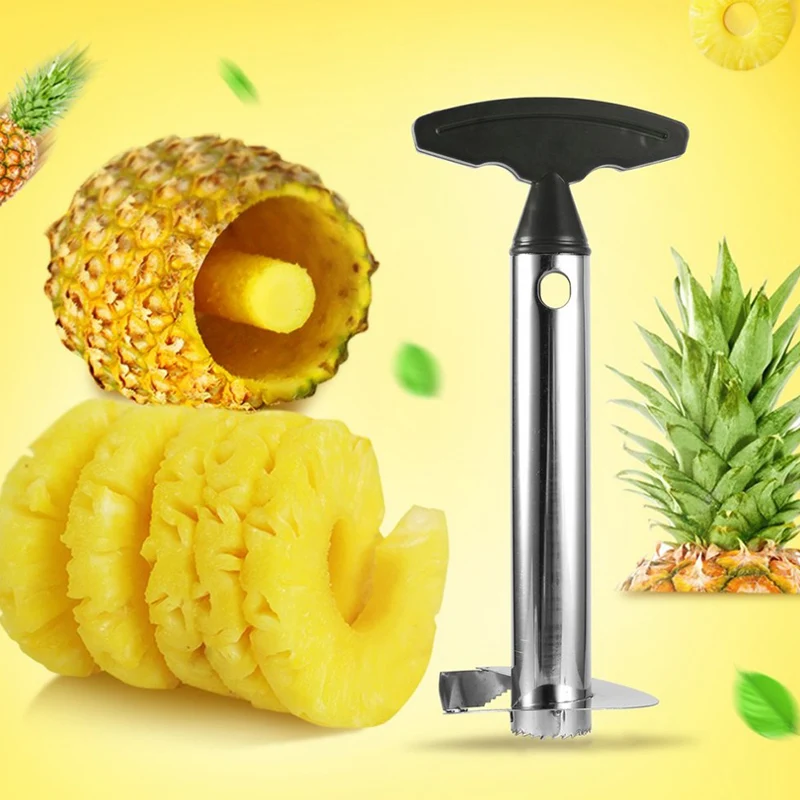 Pineapple slicer peeler Pineapple Peeler Cutter Stainless Steel Convenient Spiral Pineapple Cutting Machine Fruit Peeling Corer Tool Kitchen Accessories