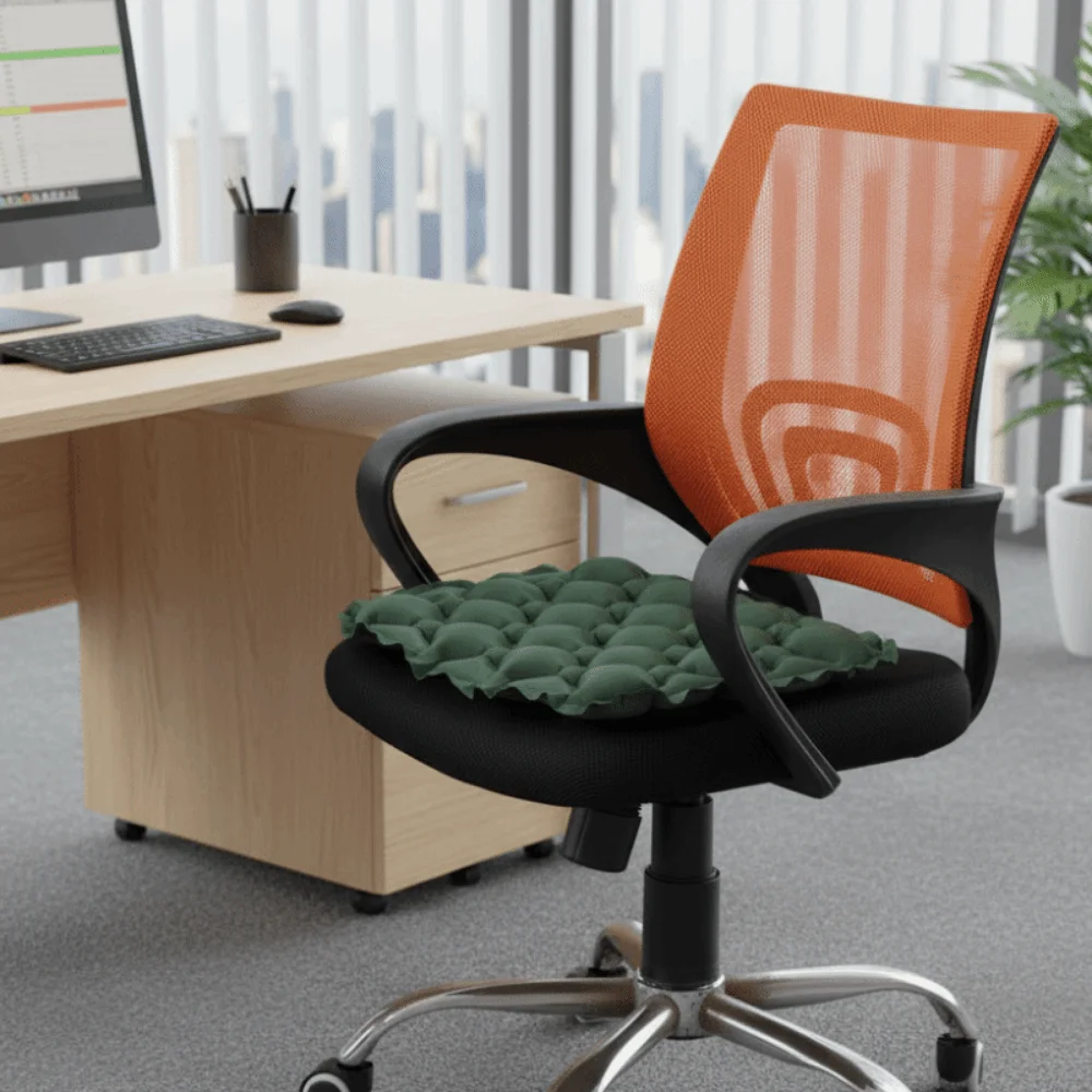 Foldable Inflatable Seat Cushion Moisture-proof Space-saving Camping Chair Mat Lightweight Water Resistant Car Seat Cushion