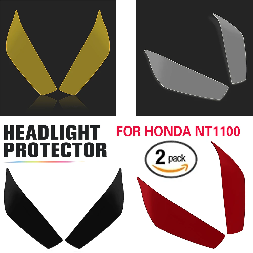 

Крышка передней фары мотоцикла для HONDA NT1100 NT 1100 2021 2022 2023, защита передней фары, акриловый экран, объектив