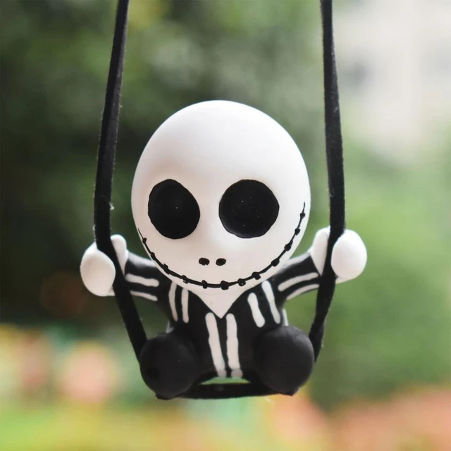 Pendentif de rétroviseur de voiture tête de mort, miroir de voiture cool,  décoration intérieure, véhicule de bureau à domicile, accessoires  automobiles - AliExpress