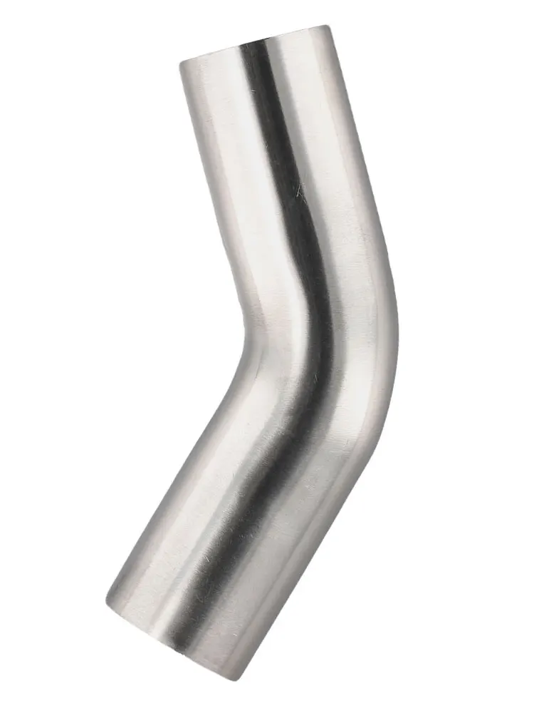 Versatile Stainless Steel Elbow 45° Degree Bend Exhaust Pipe Polished 19-51mm Silver Tool Accessories