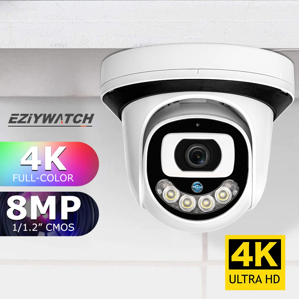 

4K 5MP 4MP Network Camera Outdoor FHD Network Camera Wireless IP66 All Weather Night Vision Camera Video Surveillance Metal Came