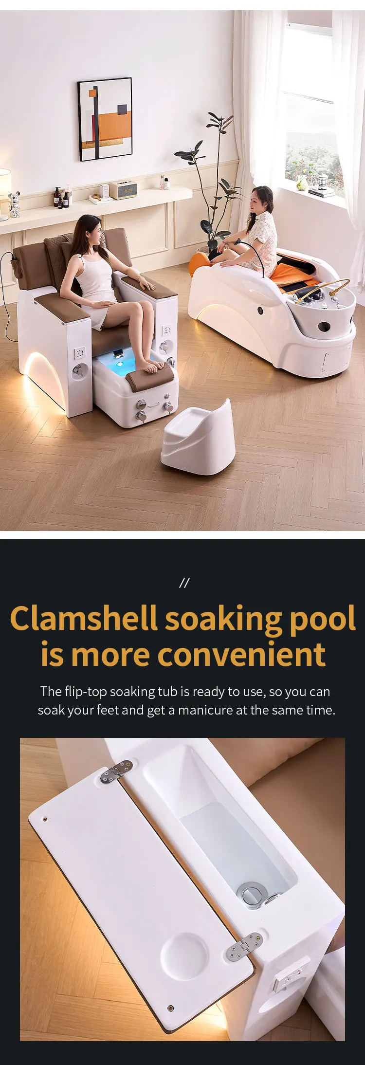 Description Picture 5 of itemPedicure sofa multi-functional pedicure chair pedicure shop high-grade pedicure tattoo electric medical foot bath sofa chair
