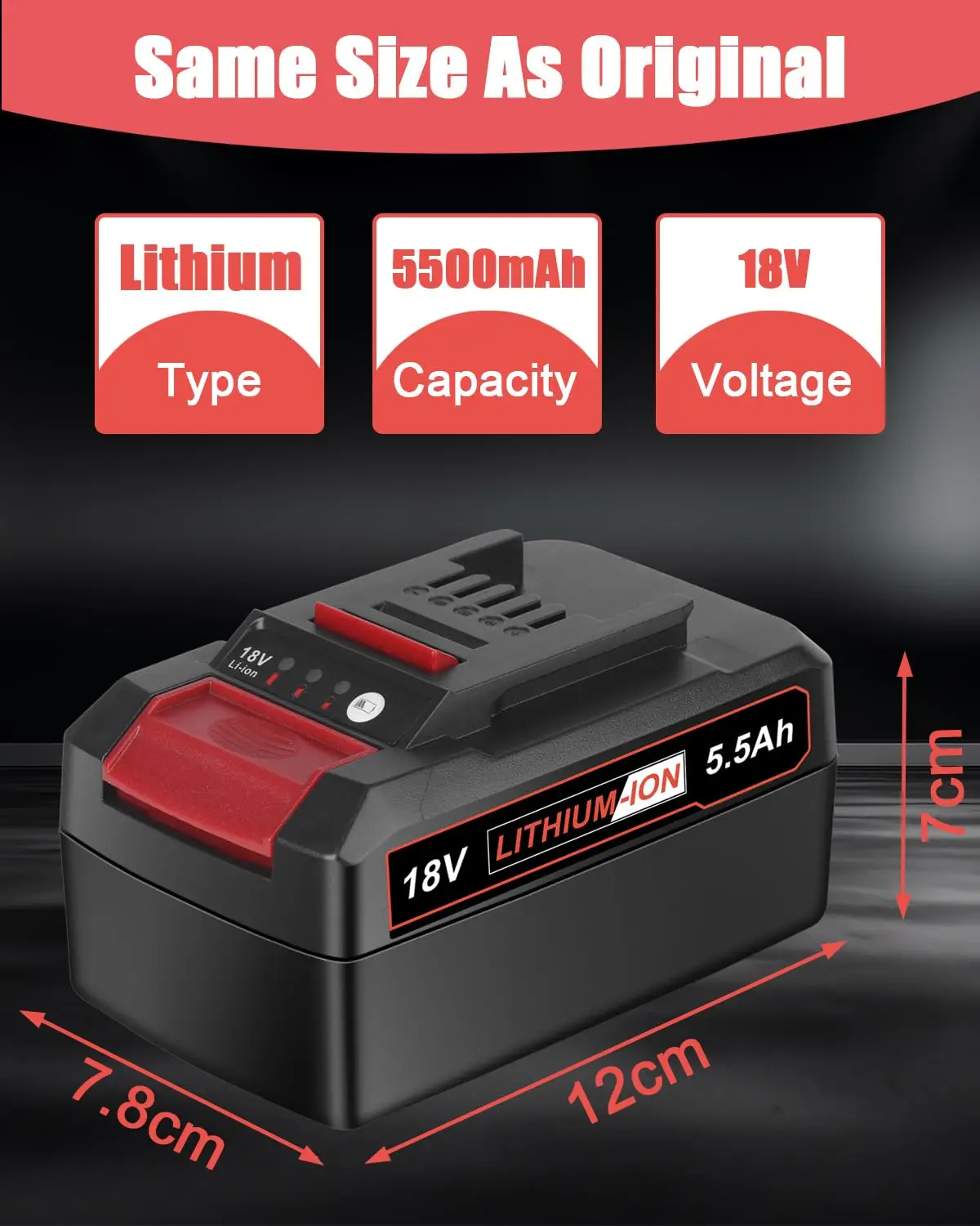 18V Battery Compatible for Einhell X-ChangeH Power,Einhell