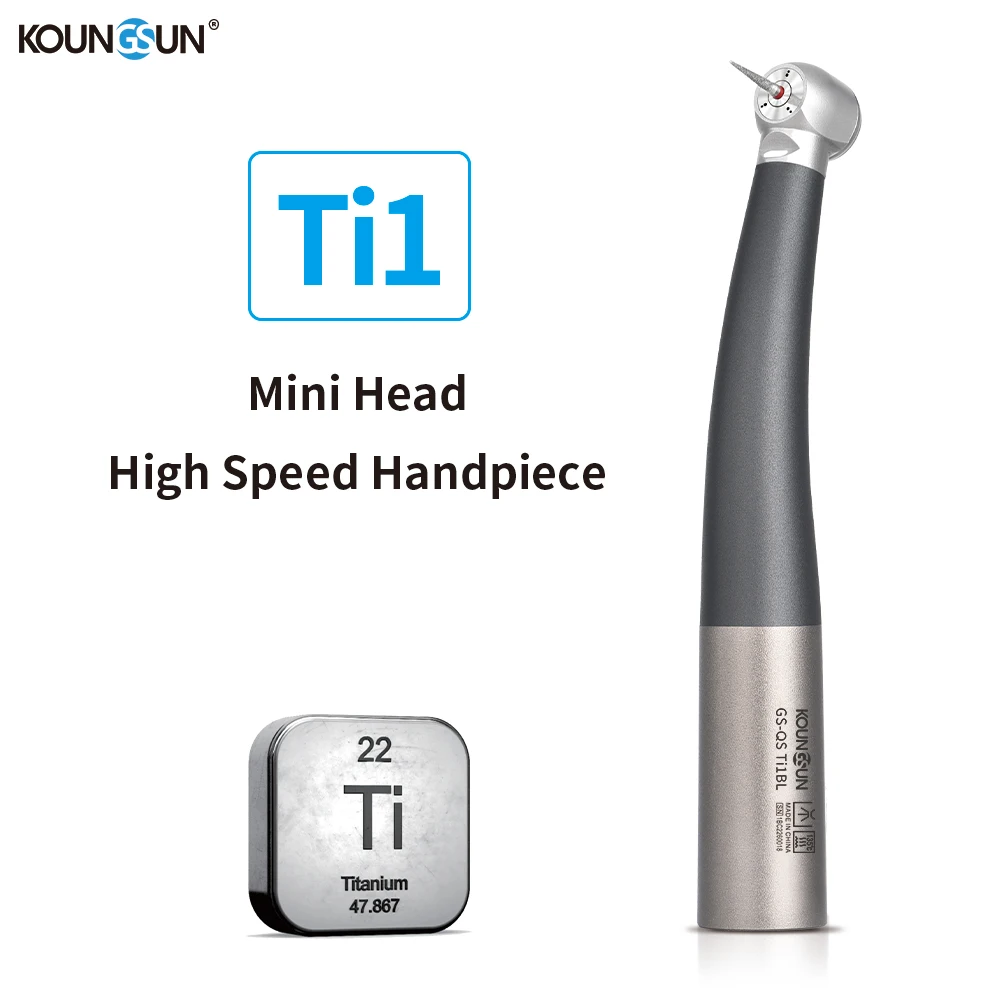 

Fit Bien-Air Dental LED Fiber Optic High Speed Handpiece Quick Coupling Coupler Push Button mini Head Air Turbine