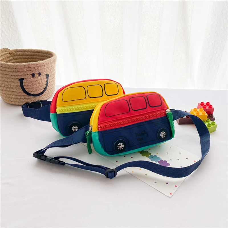 Crossbody Bag for Kids Boy Waistbag for Girl Children Car Style Casual Cute Bag for Girls Boys Small Belt Sweet Shoulder Bags - 3