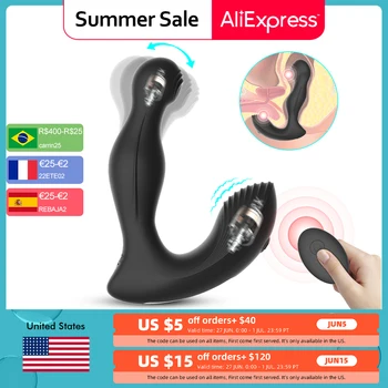 Vibrating Prostate Massager Men Anal Plug Anal Vibrator Powerful Prostate Stimulator Butt Plug Sex Toys for Adults 18 Men Women 2