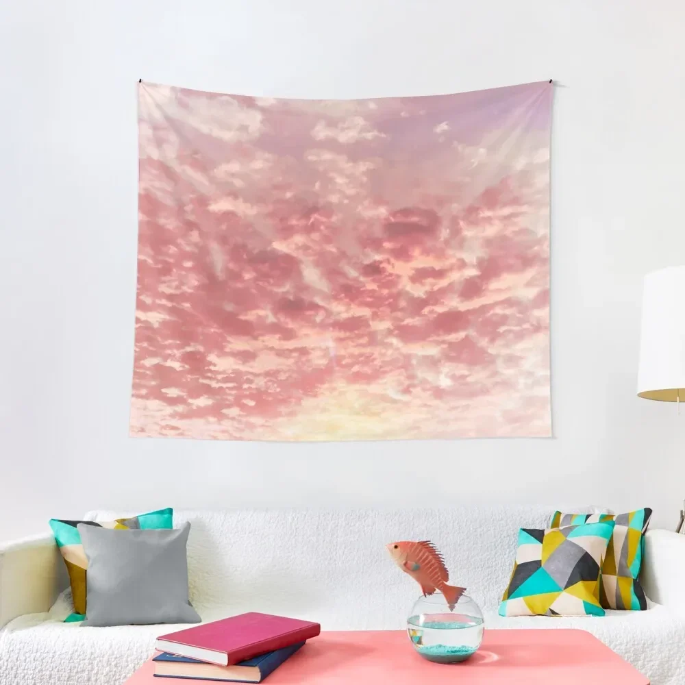 

Pink clouds in evening Tapestry Room Decor For Girls Room Design Room Decor Cute Cute Decor Tapestry