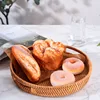 Rattan Tray Hand Woven Food Basket Fruit Tray Multi-Function Afternoon Tea Snack Plate Decorative Basket Storage Tray 5
