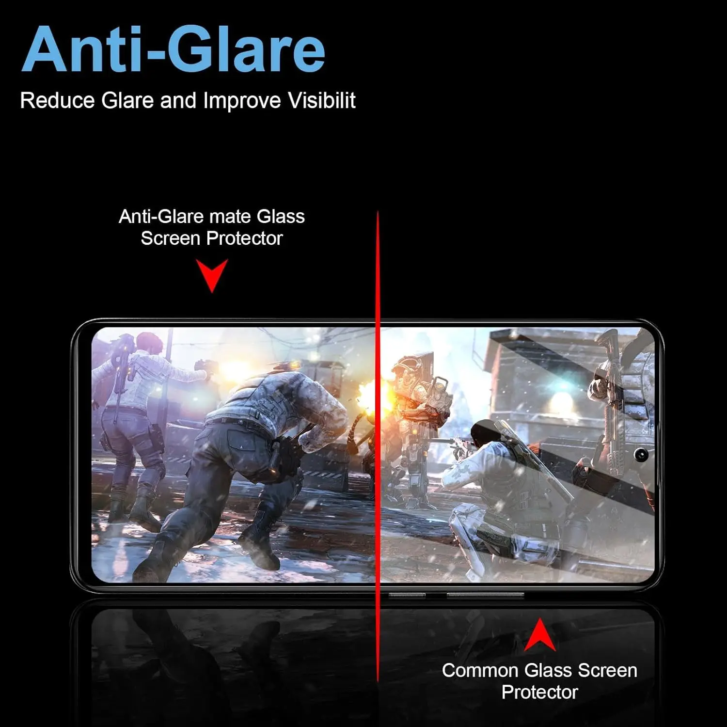 Premium Matte Tempered Glass Screen Protector (2/4 Pack)