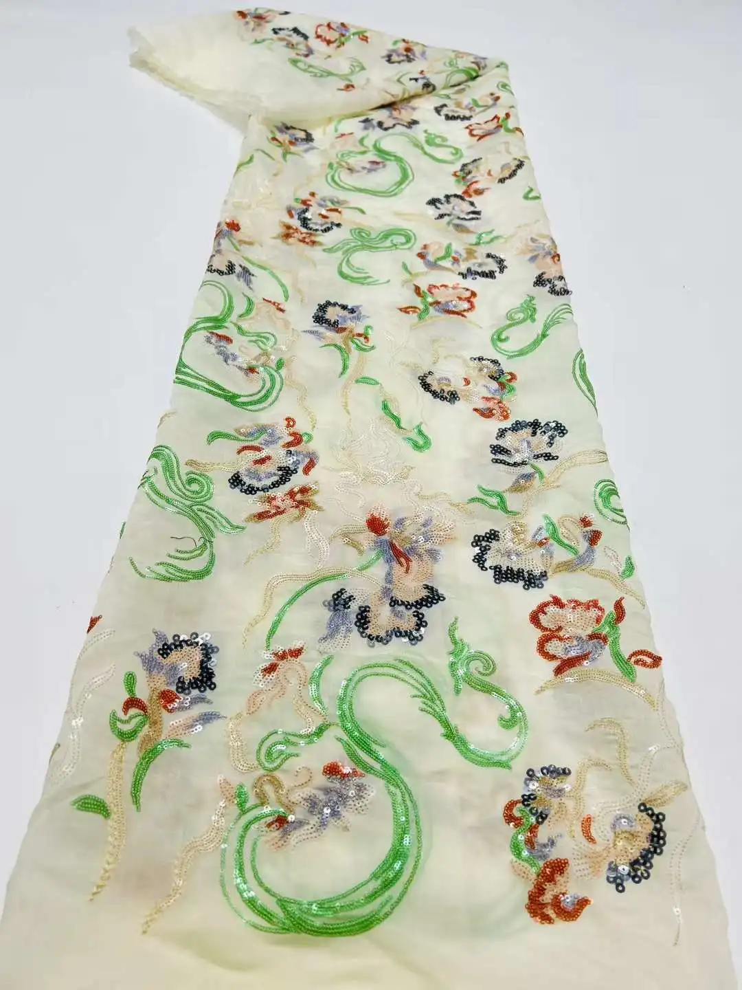 

Новинка 2024, французское нигерийское кружево, ткани высокого качества, Африканское кружево с блестками, ткань, свадебное Африканское французское Тюлевое кружево для платья