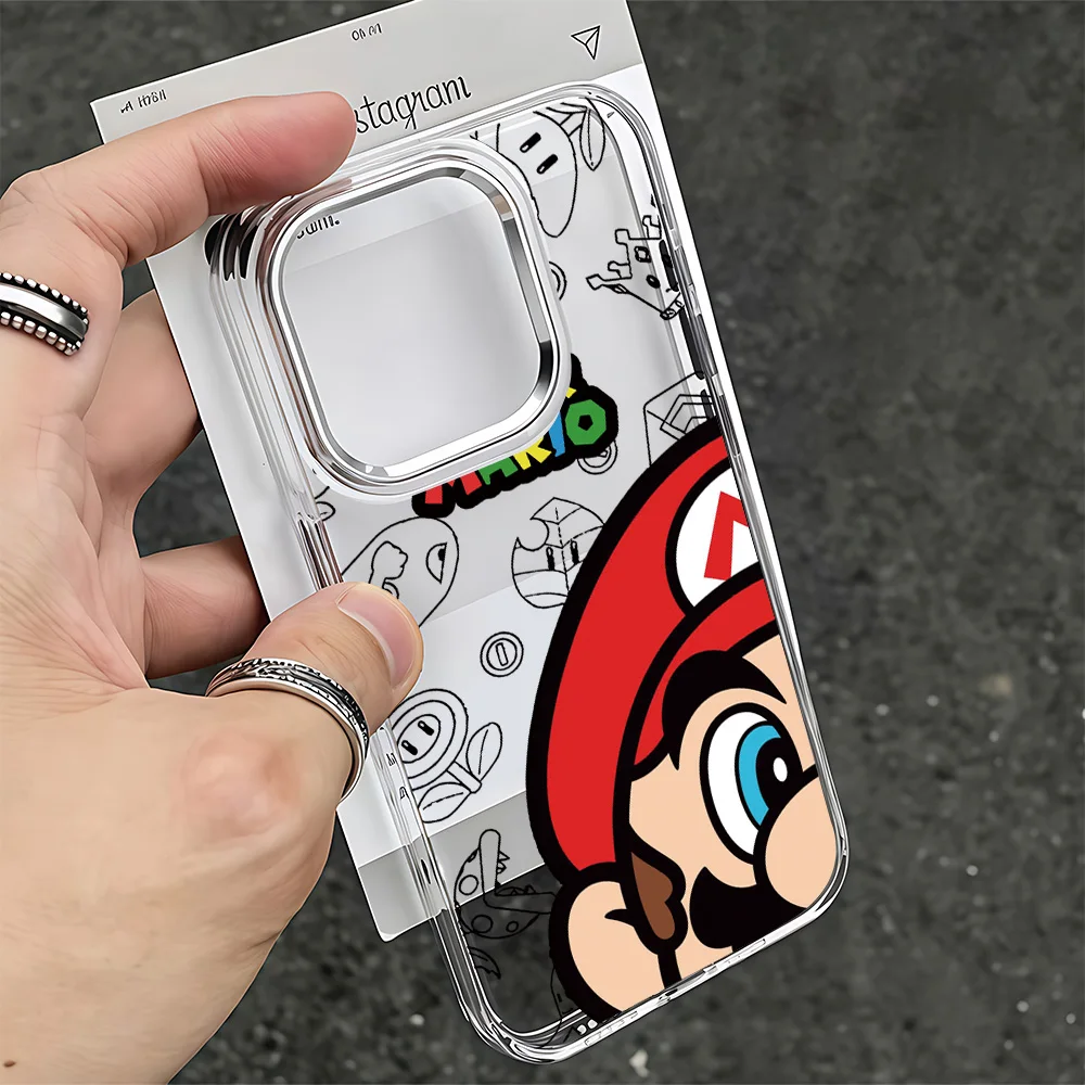 Sleek Transparent Hot Classic M-Marios Phone Case