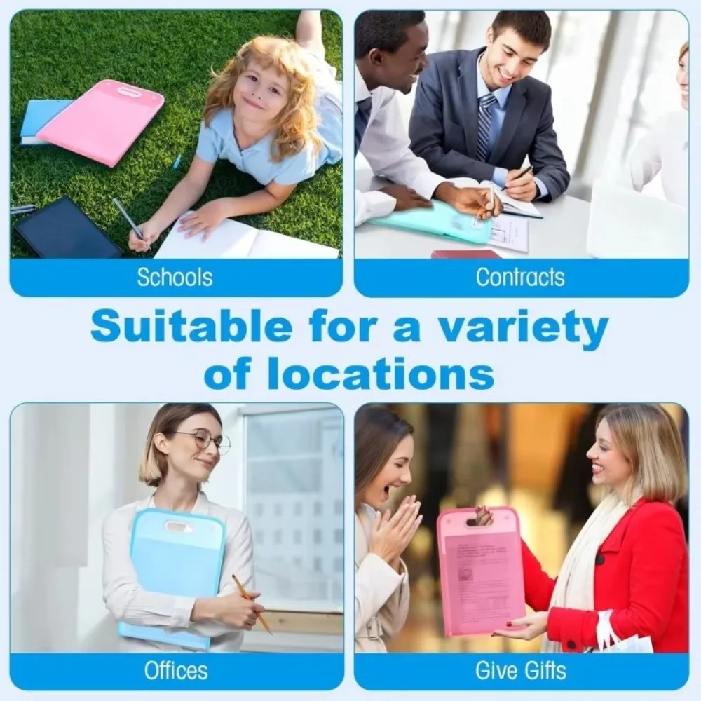 Cartella Portadocumenti a Fisarmonica A4 con Struttura a Scomparti, Borsa Portadocumenti Multitasche, Cartella Portadocumenti Portatile per Archiviazione, Materiale Scolastico - immagine 2