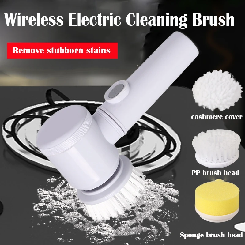 Wireless Electric Cleaning Brush USB Rechargeable Housework Kitchen