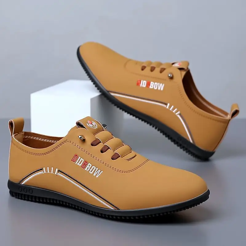 Luxury Leather Men Flat Shoes Casual 2024 Soft Men Loafers Handmade Moccasins Breathable Slip on Driving Shoes Zapatos Hombre 4