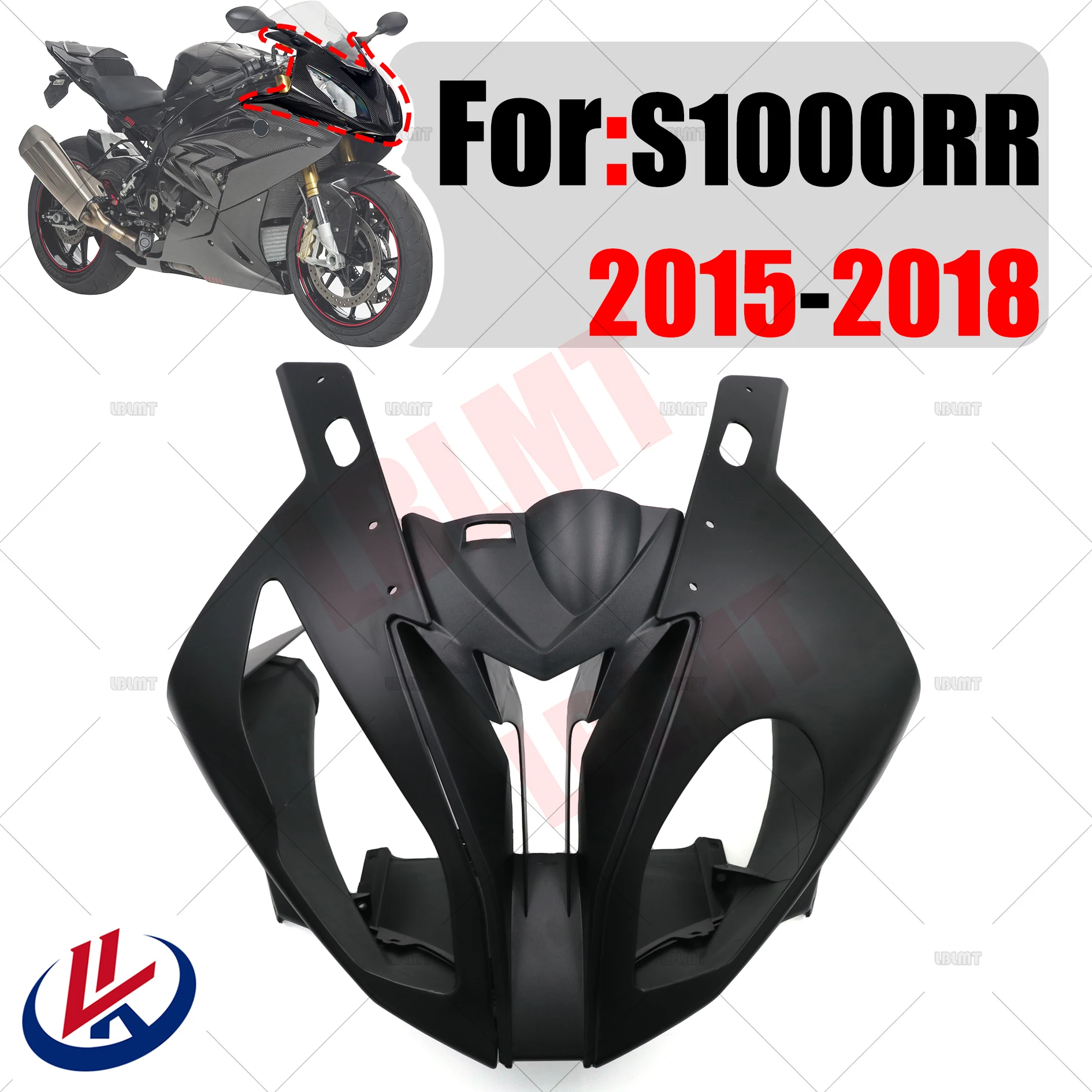 

Motorcycle Front Upper Nose Fairing Headlight Cover Guard Vent ABS injection molding For BMW S1000 R S1000RR 2015 2016 2017 2018