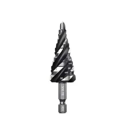 High - Speed Steel Hex Shank Step Drill Bit Set - Hexagon handle (1pc 3 - 16  7 - 8)