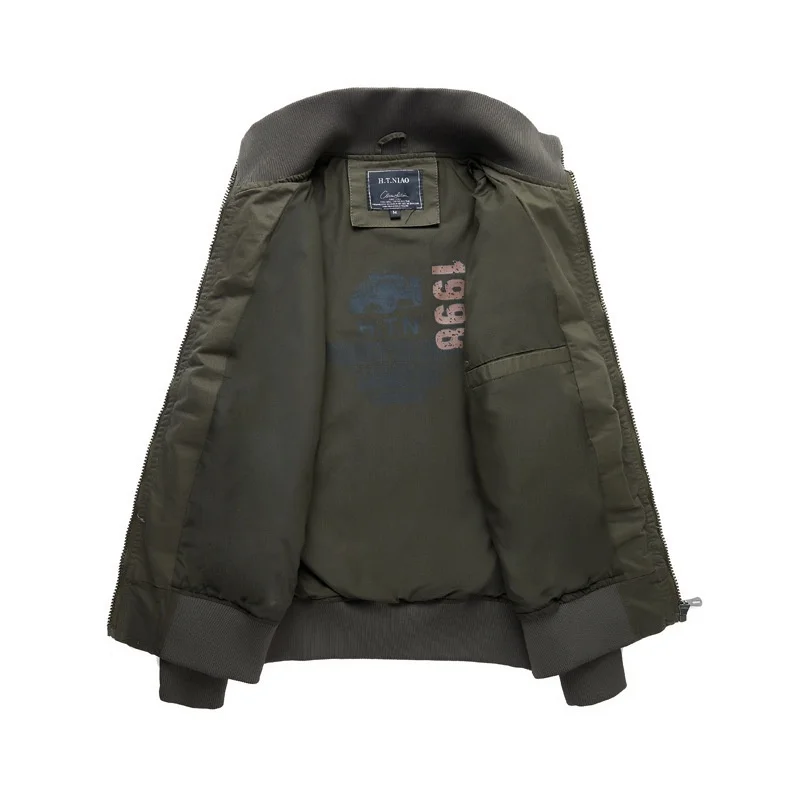 남성 캐주얼 재킷 봄 가을 시즌 특가 신상 트렌디 플라이트 재킷 스탠드 칼라 통기성 좋은 면 지퍼