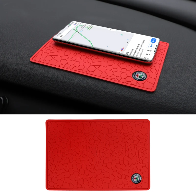 Alfa Romeo Anti-Slip Dashboard Mat - Kleuroptie rood
