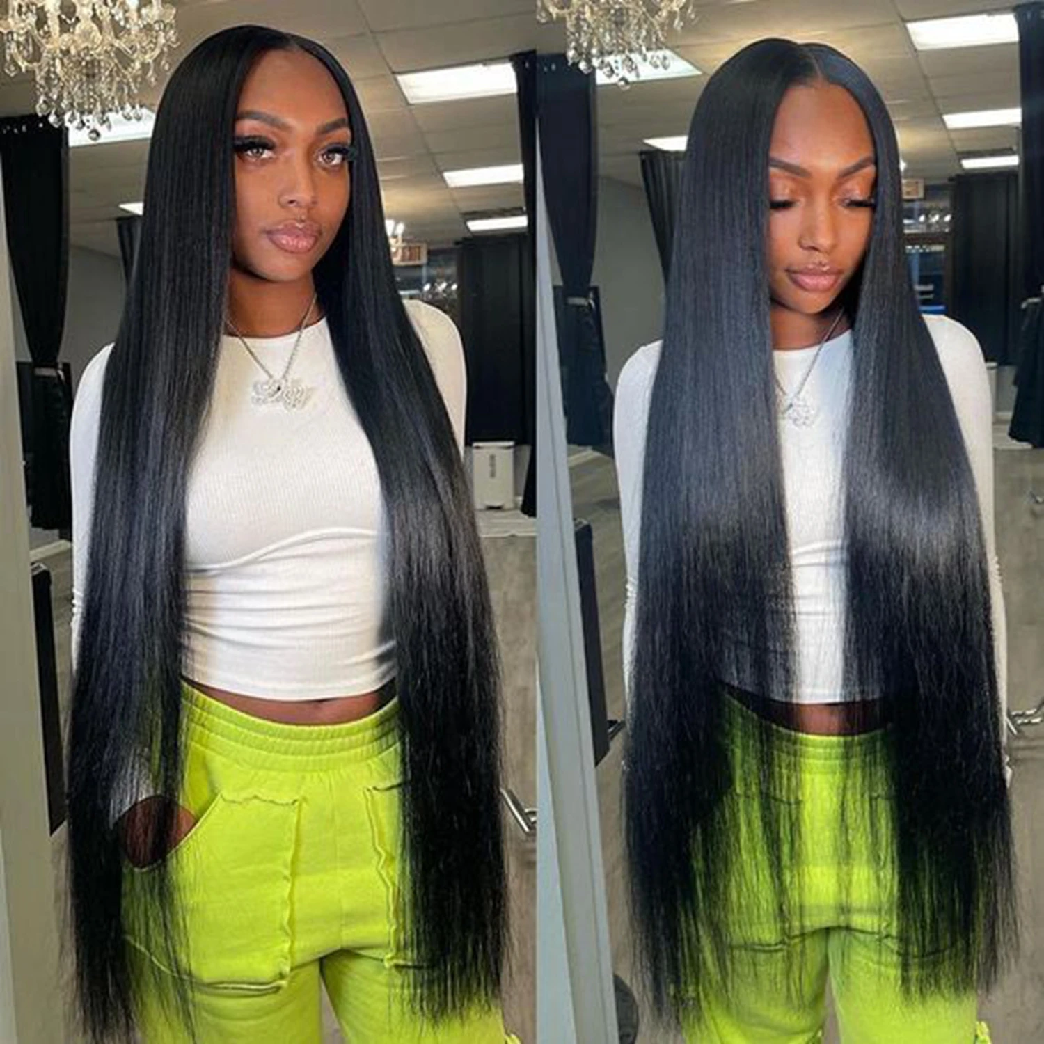 10A Straight Hair Bundles Brazilian 36 38 40 Inch 100% Unprocessed Remy Hair Straight Weave Bundles Human Hair 3 4 Bundles Deals