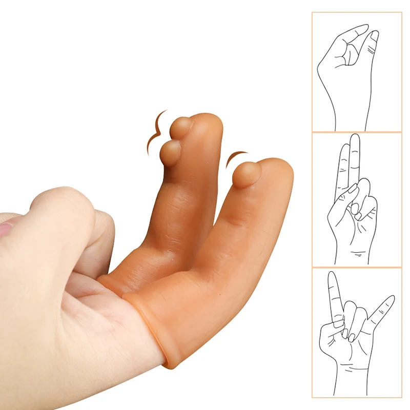 Sex Toys 4 Types Finger Sleeve Clitoris G Spot Massage Liquid Silicone Penis Condoms High Elasticity Orgasm Sleeve For Woman