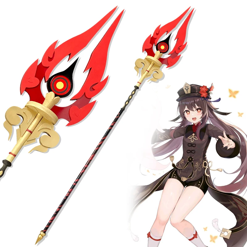 

Game Genshin Impact Hu Tao Arms Anime Cosplay Prop Weapon Staff of Homa Hu Tao Project Characters Props Cosplay Accessories