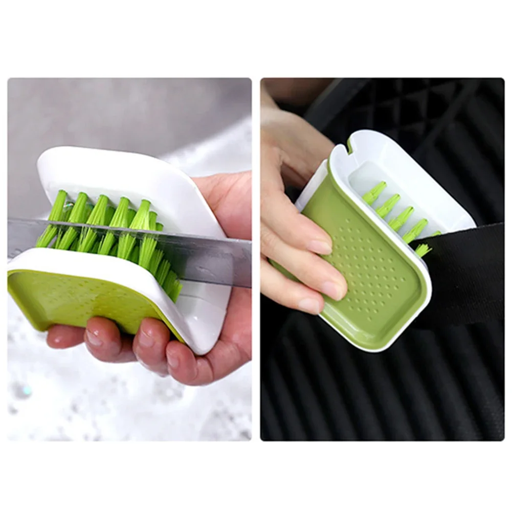 Car Seat Belt Cleaning Brush Automotive Safe Belt Washing Tool Double Sided U Type Car Interior Openable Cleaning Brush Foldable 3