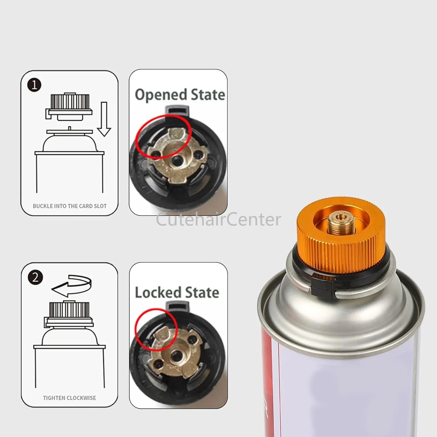 Camping Gas Canister Refill Adapter for Isoutane/Butane Stove Valve Shifter OD CB Can Inflating Filling Outdoor BBQ Portable Kit