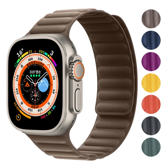 Magnetic Metal Loop Watch Band wrist Strap For Apple Watch Series 9 8 7 41/ 45mm
