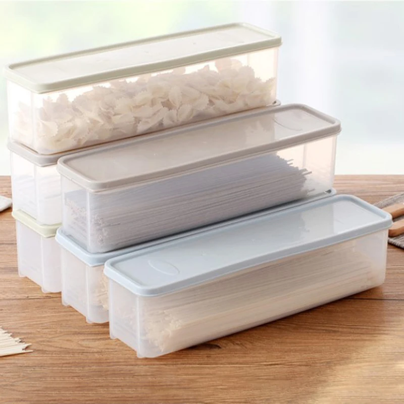 Plastic Container Large Capacity Airtight Rectangular Pasta Box