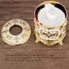 1pc European Circular Tissue Box, Cylindrical Paper Extraction box, Home Decoration, Hotel Restaurant, Hollow Paper Storage Box 2