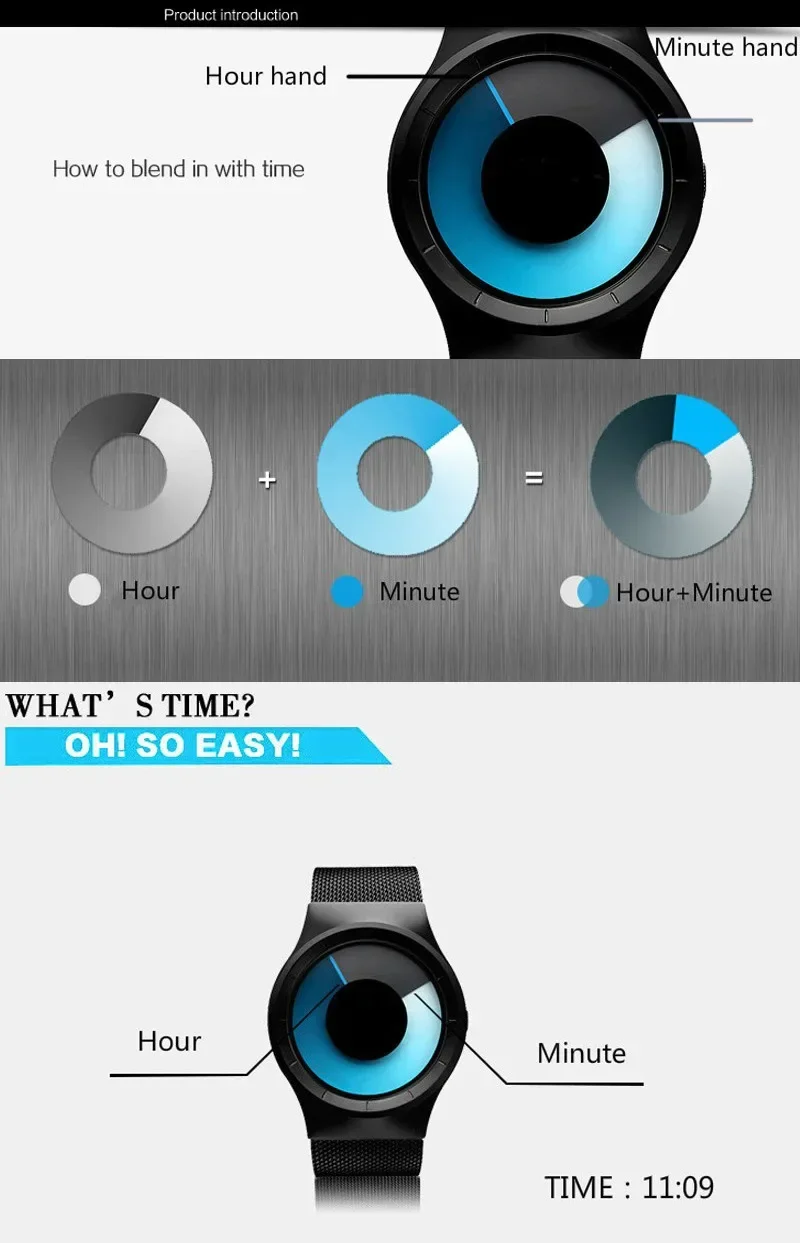 Creative Gift Quartz Watches Men Top Fashion Brand Casual Stainless steel Mesh Band Unisex Watch Clock Male female Gentleman - 5