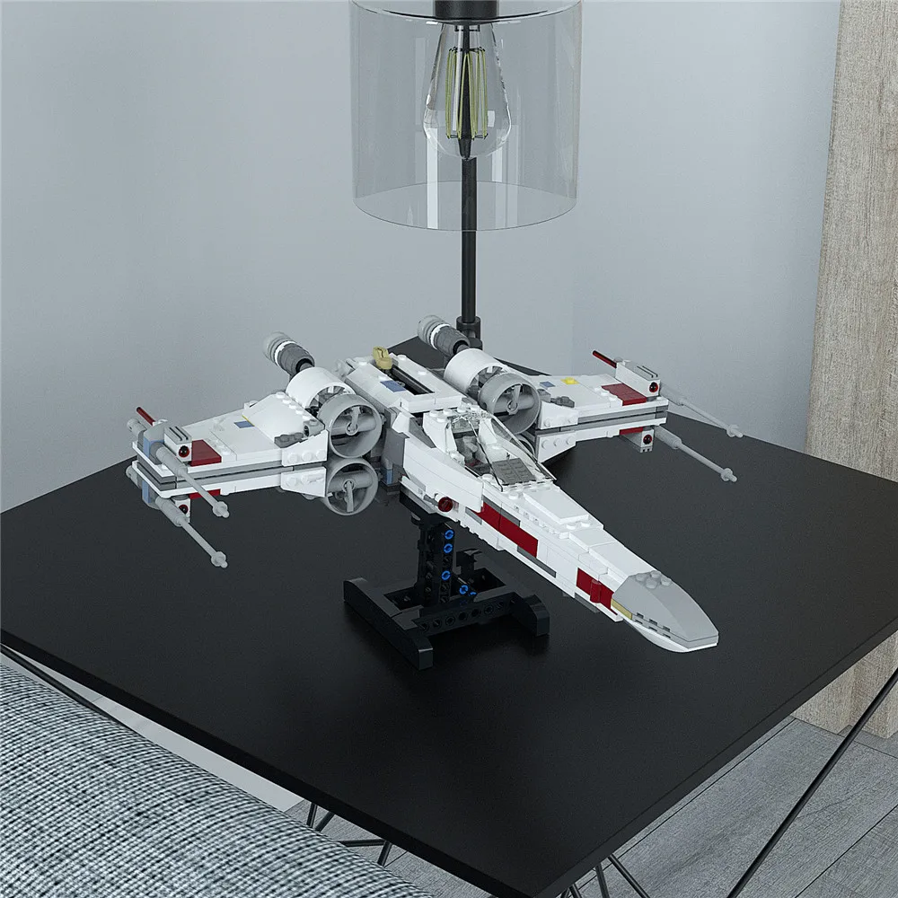 Espositore Buildmoc Per 75102 75149 75218 Stand X-Wing The Space Wars Resistance Fighter Espositore Building Blocks Toys