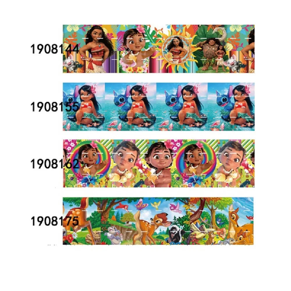 Disney-Baby-Moana-and-Stitch-Grosgrain-Ribbon-25mm-Printed-for-Bows-DIY ...