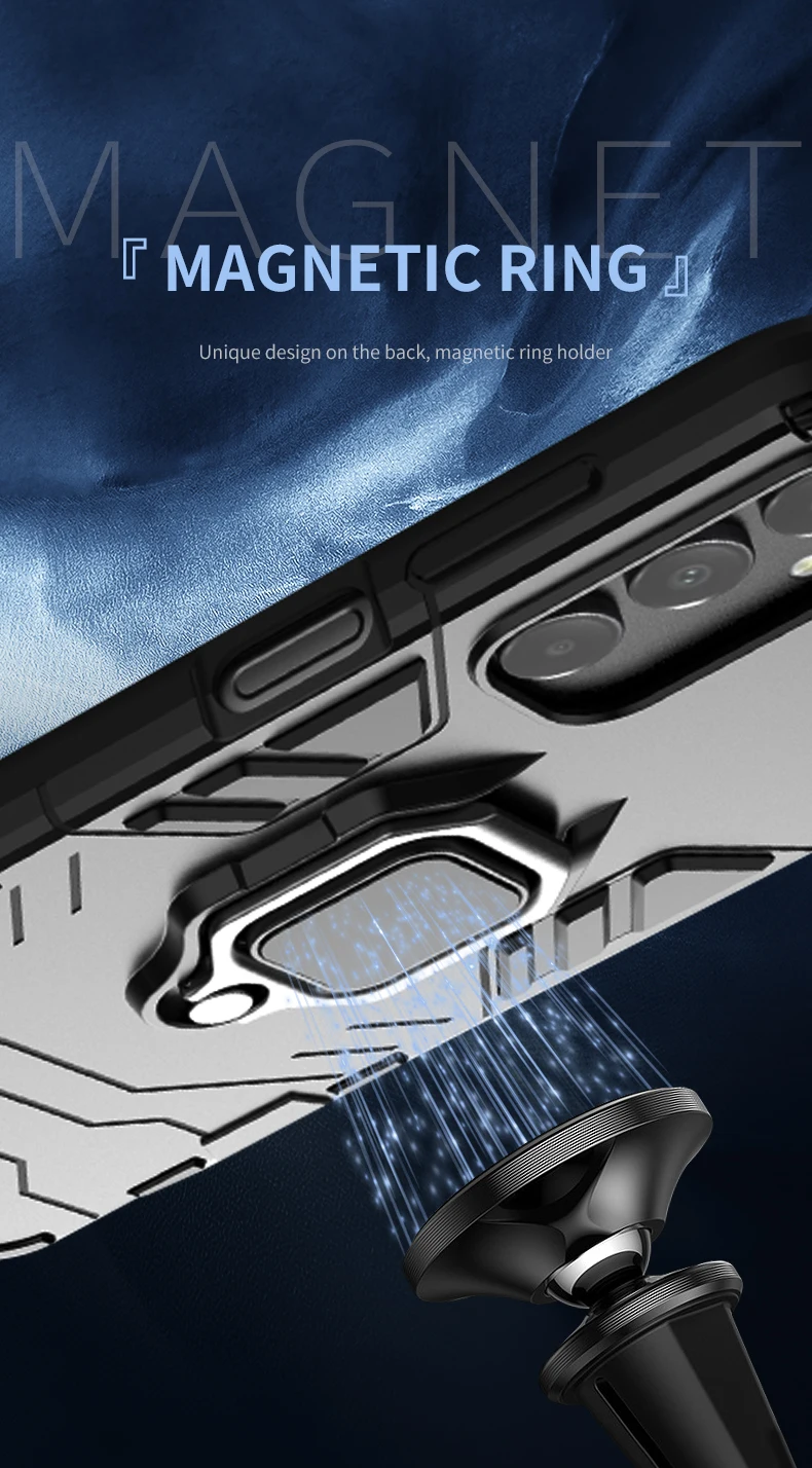 Stoßfeste Samsung A42 A32 A12 A22 A54 A34 A24 A14 LTE A04S Ringständer-Telefonhülle für Galaxy M32 M12 M54 5G_voghion.com