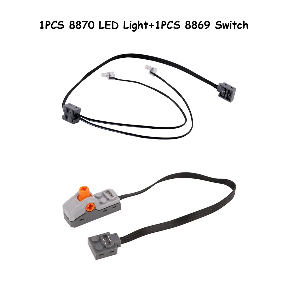 Power Functions 8870 LED Light Link Line Cable 8886 Extension Cord