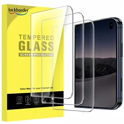 3 - Pack Tempered Glass Screen Protector, 9H Hardness, Bubble - Free, Anti - Scratch Protection for iPhone Duo (Clear)
