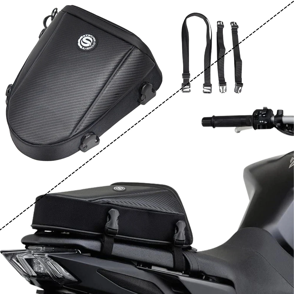 Motorcycle Tail Bag Multi-functional Rear Seat Bag Rider Backpack For KAWASAKI Z250 Z300 Z650 Z750 Z800 Z900 Z1000/SX Waterproof