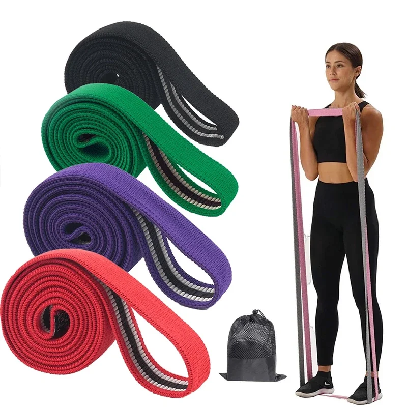 Elastic Fabric Long Resistance Stretch Bands for Exercise and Physical Therapy