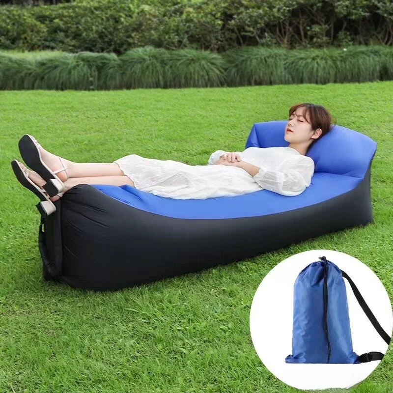 Trend Outdoor Products Fast Infaltable Air Sofa Bed Good Quality Sleeping Bag Inflatable Air Bag Lazy bagBeach Sofa 240*70cm