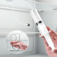 Refrigerator Drain Hole Cleaning Kit Clog Remover Fridge Wash Dredge Syringe Suction Hose Brush Cleaner Tool Hole Stick Fri R6J6 2