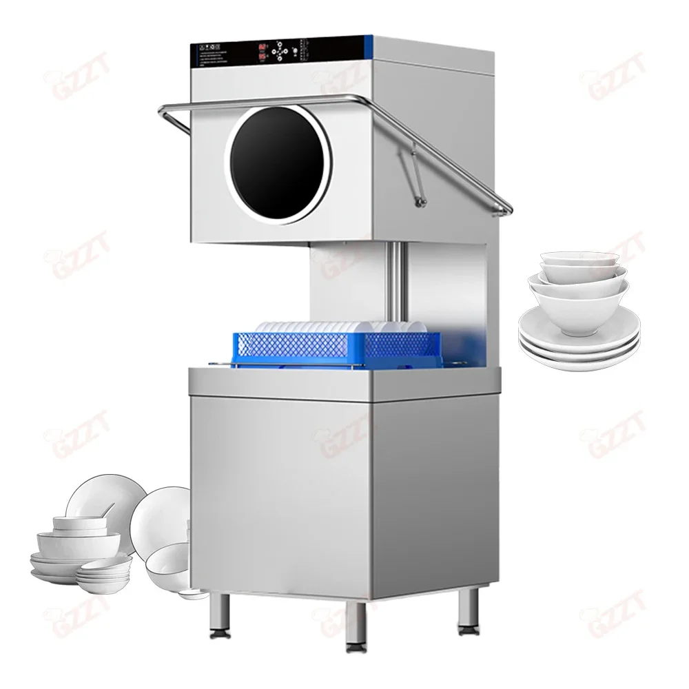 Digital panel with window Commercial Full-integrated Kitchen Dishwasher Electric Automatic Restaurant Dish Wash Machine