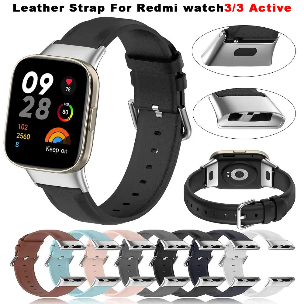 

Браслет для часов Redmi Watch 3 Active, сменный кожаный ремешок для смарт-часов Xiaomi Redmi Watch 3 Lite