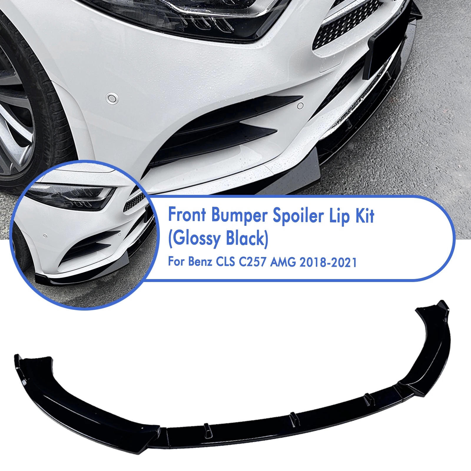 Автомобильный передний бампер, спойлер, передняя лопата для Mercedes Benz CLS C257 2018 2019 2020 2021