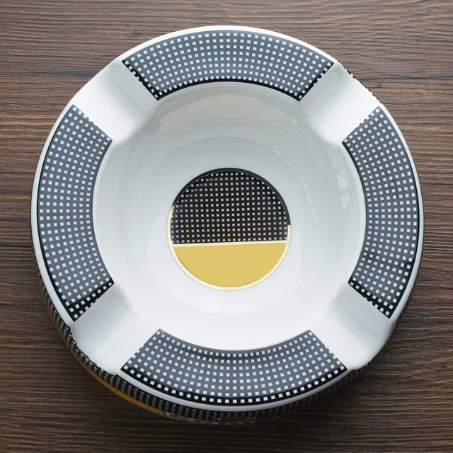 Posacenere Acciaio Inox 8 Pezzi - Rotondi 8cm Per Interno Ed Esterno, Design Pratico