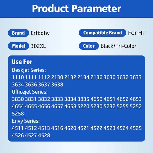 KEENKLE 302XL Cartucce Sostituzione Per HP 302 XL Nero E Colore - Foto 2