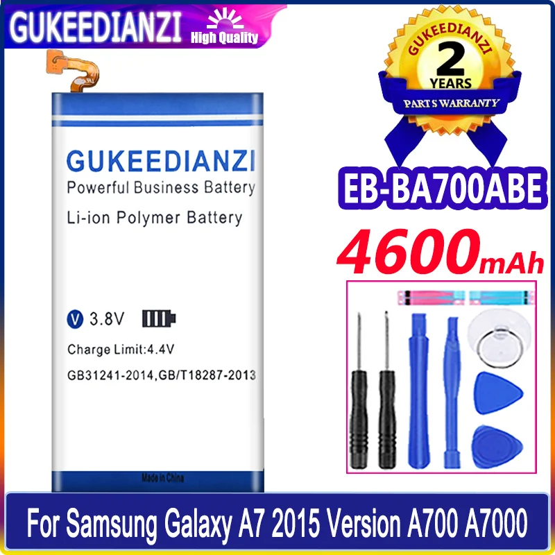 

EB-BA700ABE 4600mAh Mobile Phone Battery For Samsung Galaxy A7 A 7 2015 A700FD SM-A700 A700L A700F/H/S A700K A700YD A7000 A7009