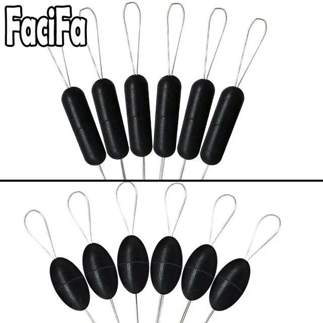 60 pcs 10 Group Rubber Silicon Space Bean Profession Fishing Float Resistance Anti-Strand fishing Line gear Connector Stopper 3
