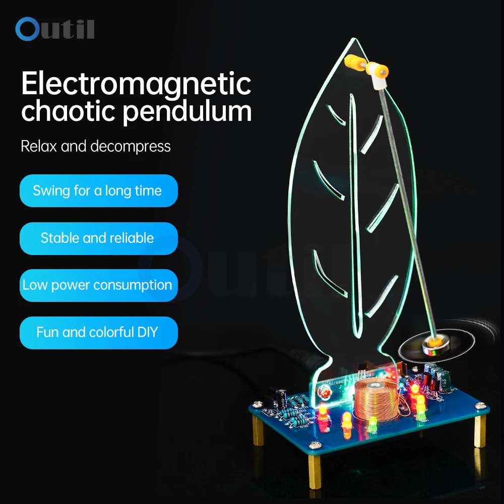 Analyste de balançoire électronique DC5V, production de circuits, bricolage, oscillation électromagnétique, kit de soudage expérimental, pièces détachées 1 Analyste de balançoire électronique DC5V, production de circuits, bricolage, oscillation électromagnétique, kit de soudage expérimental, pièces détachées 1
